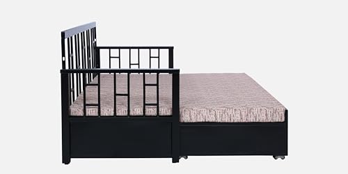 Image of Ubpon 3 Seater Metal Sofa Cum Bed with Hydraulic Storage | King Size Sofa Cuma Bed | Metal Sofa Set for Living Room, Guest Room D10 Multi Sofa King