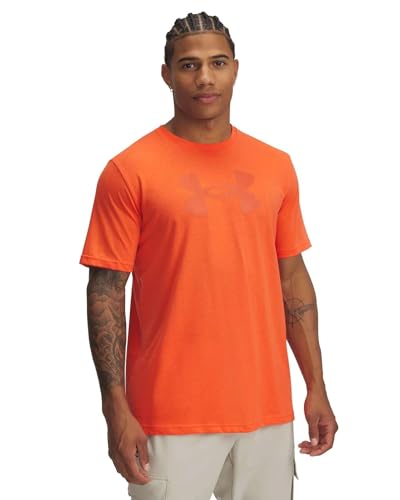 T-shirt Under Armour UA M Reflective Big Logo SS pour running nocturne