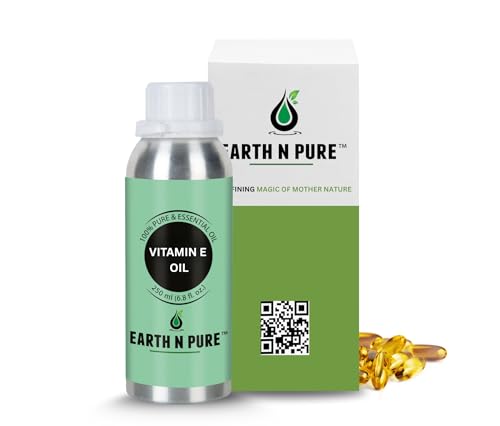 Image of Earth N Pure Vitamin E Oil Therapeutic Grade for Skin, Hair and Nails 250 ml