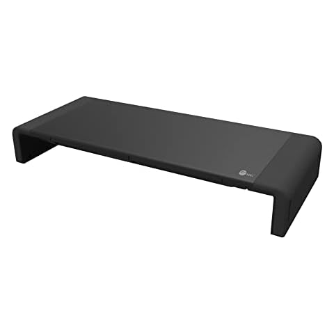 SIIG 20.5" Monitor and Laptop Stand Riser for Desk with Phone Stand and Storage, Width Adjustable 16.5" to 20.5", Max Weight 55lbs, 7.87" Depth (CE-MT2P12-S1) Cover