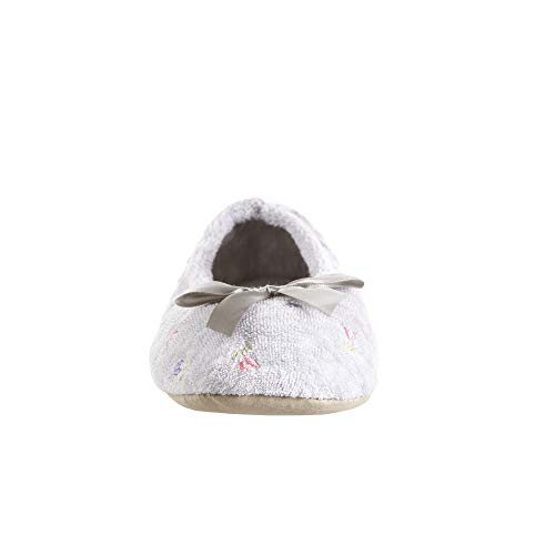 Image of isotoner Women's Embroidered Terry Ballerina Slippers