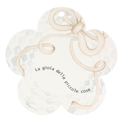 Sottopentola in porcellana fiore - Porcellana - 20x20 cm