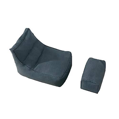 Bean Bag NLIAN- Bolsa de Frijoles Epp Mango Lleno de partículas y diseño de Cremallera for niños Adolescentes y Adultos Todas Las Edades Grises 39.3x29.5x27.5in