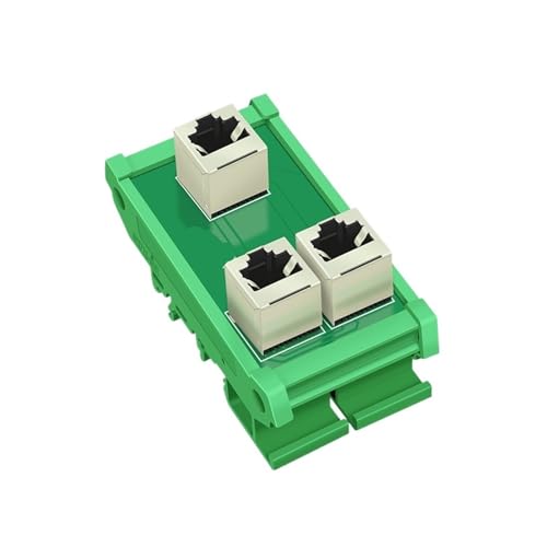 Conector hembra RJ45 vertical triple de 8 pines para triplicar la conexión Ethernet en PCB