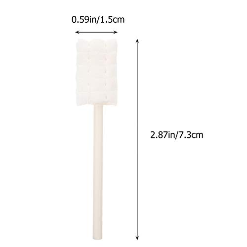 Healifty 30 peças limpador de língua para bebê escova de dentes descartável limpador de língua, gaze