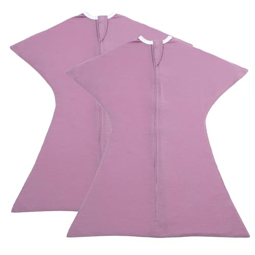 Image of SleepingBaby Zipadee-Zip Swaddle with Zipper Convenience - Baby Swaddle Transition Blanket (Polyester) - Classic Lavender - Large (12-24 Month) - 2 Pack