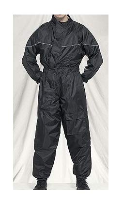 Billys Biker Gear 1 Piece Motorcycle Rain Suit Black Medium
