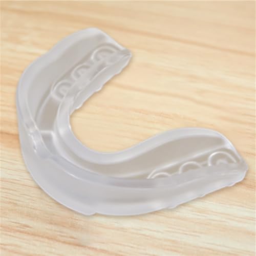 JUCHRZEY Protección dental para niños con estuche de almacenamiento Protector bucal Protector bucal deportivo de doble color para boxeo MMA Kickboxing Muay Thai - imagen 2