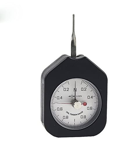 VTSYIQI ATN-1-2 Dial Tension Gauge tensionmeter Double/Single Needle Unit Gauge 1N Accuracy Pressure Test Pull Test with Analog Tension Meter Tension Tester, Double Pointers