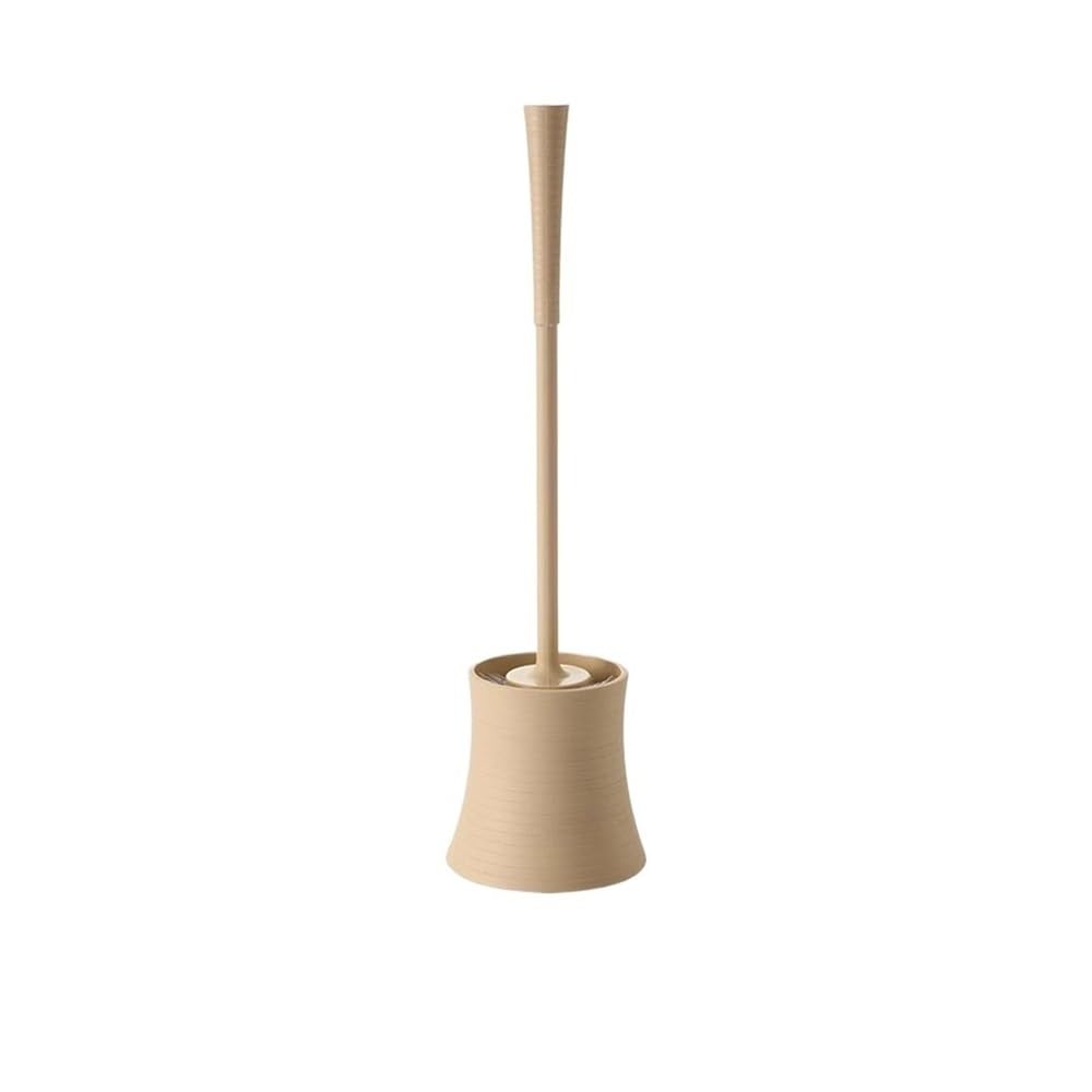 Tyuhduyur Bathroom Set Round Soft Brush Toilet Brush Plastic Toilet Brush Holder Set Long Handle Floor Standing Toilet Brush For Lavatory Floor Toilet Brush And Holder Set