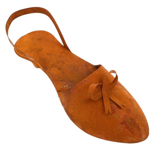 NUOBESTY Rustic High Heel Metal Flower Basket Planter Weather-resistant Outdoor Vintage Iron Shoe-shaped Succulent Holder for Patio Versatile Decorative Basket for Weddings and Garden Charm