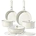 Gipp Set Di Padelle E Pentole Con Rivestimento Ceramico Antiaderente - Set Di 15 Pezzi Con Manici Rimovibili, Senza Sostanze Tossiche, Adatto Per Induzione, Forno E Lavastoviglie immagine