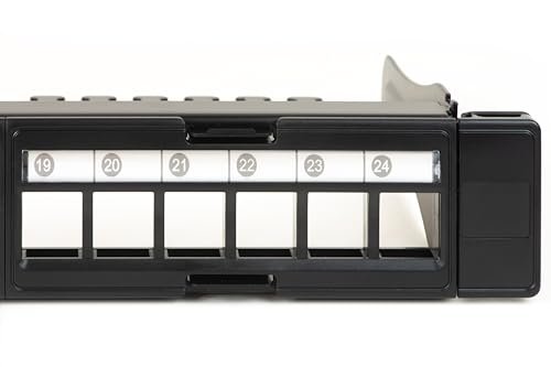 Panneau Patch 24 Portes LINK LKPV24R pour simplifier le câblage noir