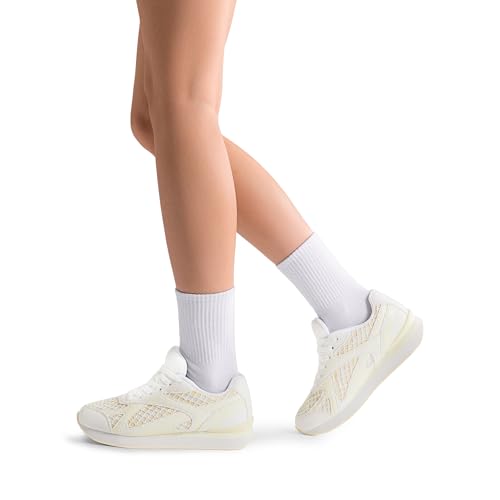 DREAM PAIRS DREAM PAIRS Women Fashion Sneakers Walking Comfortable Breathable Stylish Lightweight Retro Classisc Casual Lace Up Sportstyle Sneaker,Size 6,White,DWUMFN2508