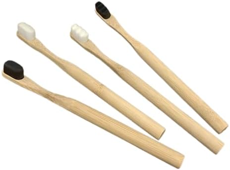 Bamboo Toothbrushes 4-Pack - 20,000 Ultra-Soft Bristles For Sensitive Teeth & Gums With Travel Case