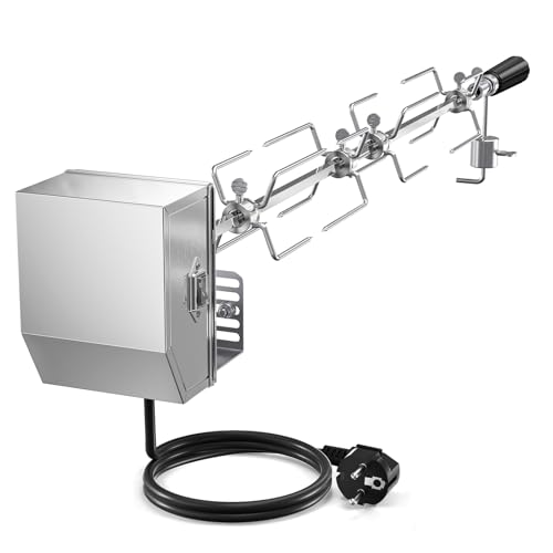 Tournebroche en acier inoxydable durable avec moteur synchrone