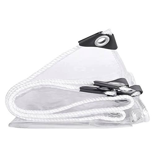 Lona transparente impermeable con ojales resistente al viento exterior 2