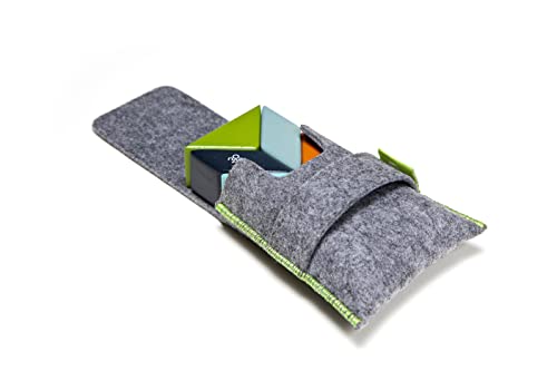 Image of 6 Piece Tegu Pocket Pouch Prism Magnetic Wooden Block Set, Nelson