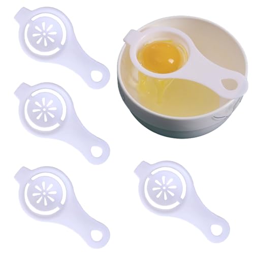 Fc'Noqgn Separador de Huevos, Separador de yemas de 4 Piezas, Separador de proteínas, Separador de Huevos, Separador de yemas