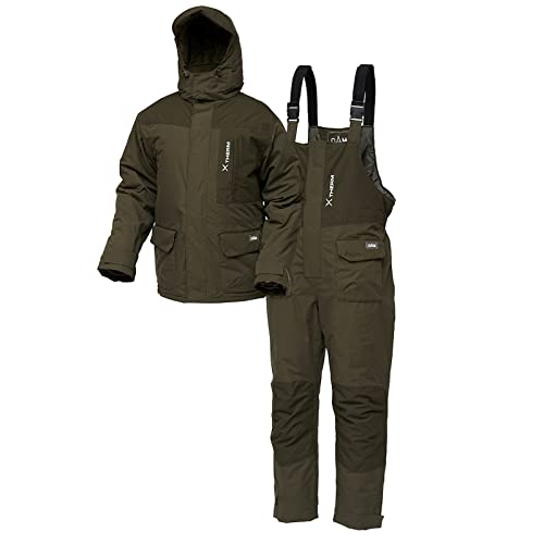 DAM Xtherm Winter Suit, 2-teiliger Deluxe-Thermoanzug und Kälteschutz in den Größen M-3XL, wasserdicht (8000mm Wassersäule), 100% Polyester (Größe L)