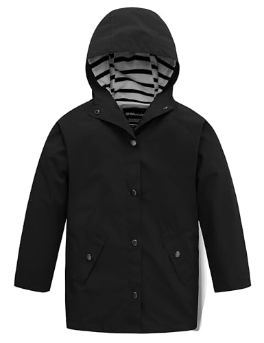 Image of Wantdo Boys & Girls Waterproof Rain Jacket Lightweight Rain Coat Hooded Windbreaker