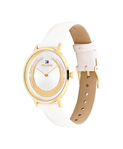 Image of Tommy Hilfiger Quartz Multifunction Silver Dial Leather Strap Watch for Women-TH1782605