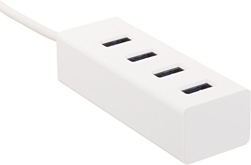 Image of AmazonBasics USB 3.1 Type-C to 4 Port USB Hub - White