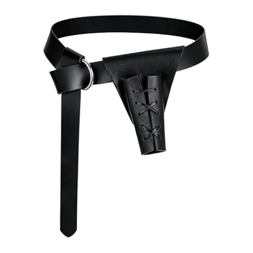 Montrestar Cinturón Medieval de Piel Sintética Negro con Vaina de Espada para Halloween Carnaval Cosplay | Ya disponible en tu tienda friki favorita! En mundofriki.es!