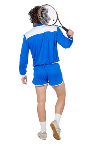 WILBERS & WILBERS 5160 - Tenue de tennis des années 80, short et veste, costume de carnaval pour hommes – vue 3