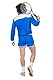 WILBERS & WILBERS 5160-80er Jahre Tennis Outfit, Shorts und Jacke, Karneval Kostüm Herren