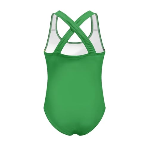 Image of One Piece Swimsuit for Girls Kids Quick Dry Bathing Suit with Crossback Strap Summer Beach Swimwear Size 5T-14
