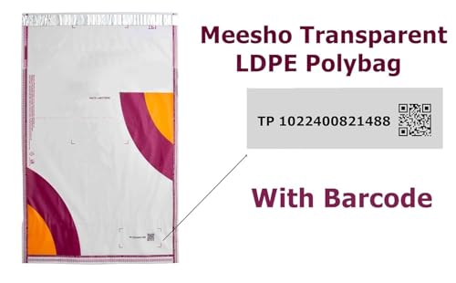 Image of SECUREMENT Meesho white courier covers for packing /packing Bags /meesho packaging Material without POD with QR (8 x 10 inches, 100 Pcs)