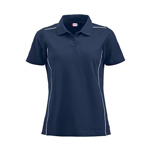 Clique Women's New Alpena Polo Shirt, Blue (Dark Navy), 14 (Size: X-Large)