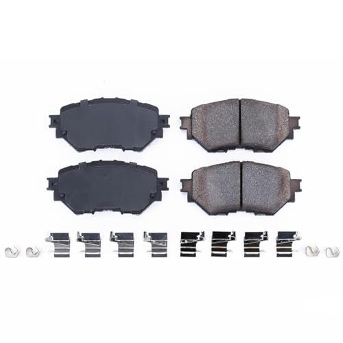 Image of PowerStop Front Brake Pads for Mazda 3 2014-18 | Mazda 3 Sport 2014-18 - Z17 Ceramic Brake Pads with Installation Hardware, 17-1759
