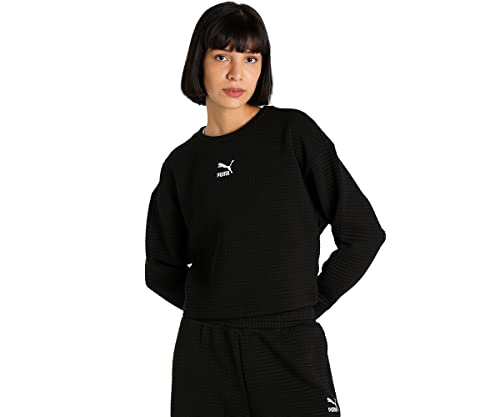 Image of Puma Women Cotton Crew Neck Sweatshirt