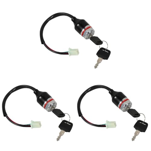 Interruptor de encendido ATV y vehículos todoterreno Amosfun cables 3 piezas