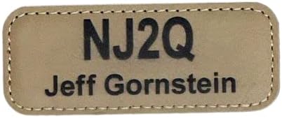 Insignia de señal de llamada de radio aficionado - etiqueta de nombre de radio de jamón, placa de identificación de licencia GMRS # J0425