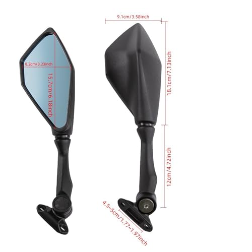 Espejo retrovisor para motocicleta ideal para viajes largos y rutas deportivas en Ninja 300 3