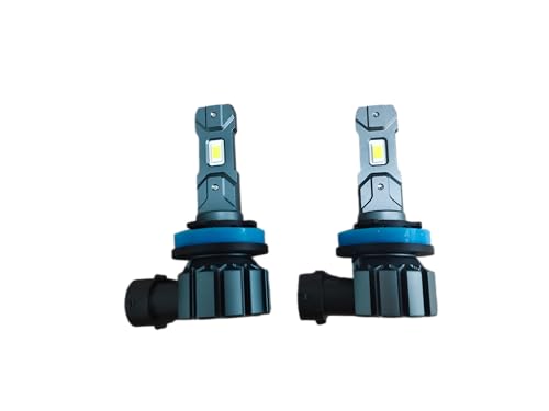Marsauto H11/H8/H9 Bulbs, 30000LM Super Bright, 1:1 MINI Design H11 Bulbs, 3 MIN Plug and Play, Non-Polarity Fog Light, 60000+ HRS Ligespan, IP68, Pack of 2