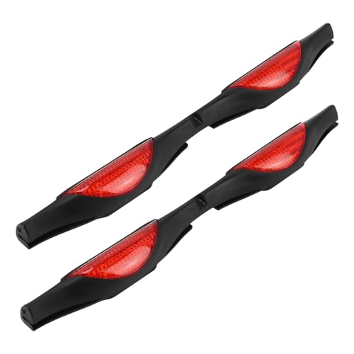 JNNJ 2 Stücke Auto Schutzstreifen, Autotür Kantenschutz Türkantenschutz Mit Reflektor Stoßschutz, Stoßschutz zum Aufstecken mit Reflektoren, Für Autotür(Rot)