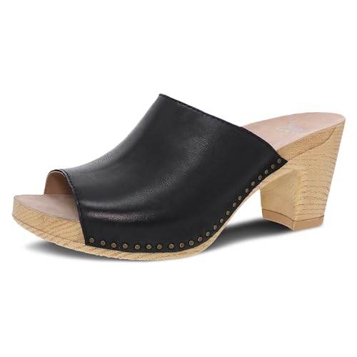 Image of Dansko Tandi Peep Toe Sandal for Women - Soft Leather Treated with Scotchgard for Stain Resistance - Cushioned, Contoured Footbed for All-Day Comfort