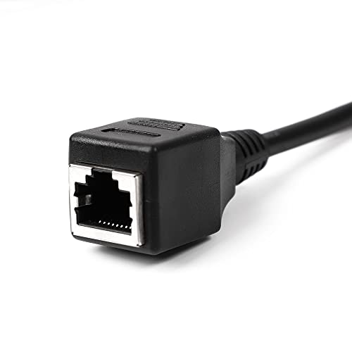 Uxcell 30Cm 1Ft Ethernet Lan Female To Female Network Cable Rj45 Extension Cord 2Pcs #TOP2