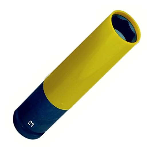 Proxxon 23976 Steckschlüsseleinsatz IMPACT | extralang, zum Einsatz mit Druckluftschraubern ½ “, extreme Verschleißfestigkeit | Länge: 130 mm, Ø 21, Drehmoment: 500 Nm