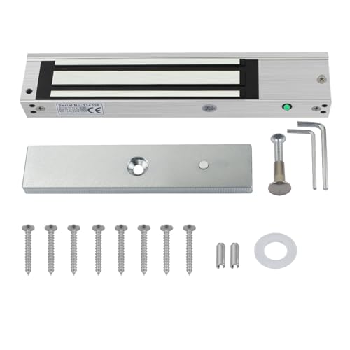 YAVIS Serrure Électrique Magnétique 280kg 600lbs 12V DC Étanche avec Indicateur LED, Fail...