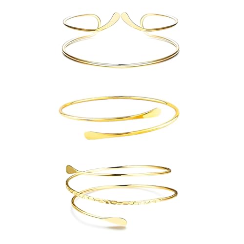 XPEX 3-Pack femmes Bracelet bijoux haut du bras Bracelet Bracelet réglable Bracelet ensemble de...