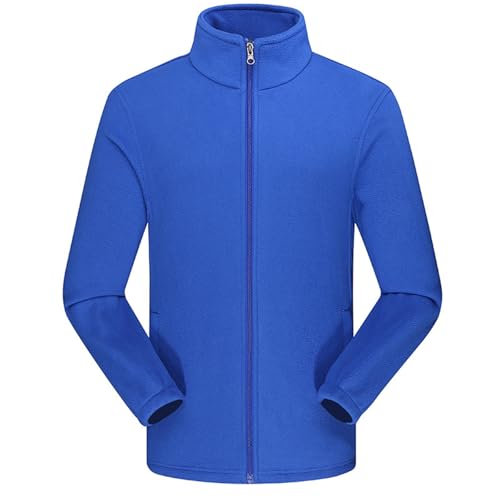 Mymyguoe Chaqueta de forro polar para hombre, chaqueta informal de microforro polar, chaqueta de entretiempo, chaqueta cortavientos, chaqueta de invierno, chaqueta de forro polar cálido, parte