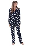 Mey Night Damen Schlafanzug Lang Serie Sabina Night Blue Gr. 38(S)