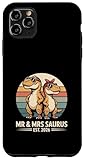 Hülle für iPhone 11 Pro Max Mr and Mrs Saurus Est 2026 Dinosaurierpaar