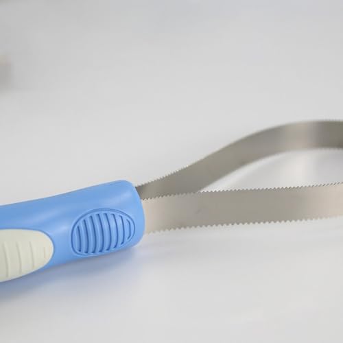 Ｂｅｓｇａ Escova de queda de pelos de cavalo dupla face para cães, pente para pelos curtos e longos, pen