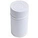 Kamay Lot de 3 flacons vides en plastique pour médicaments - Blanc